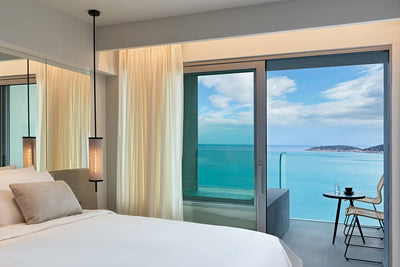 Simple Room with Sea and Pool View